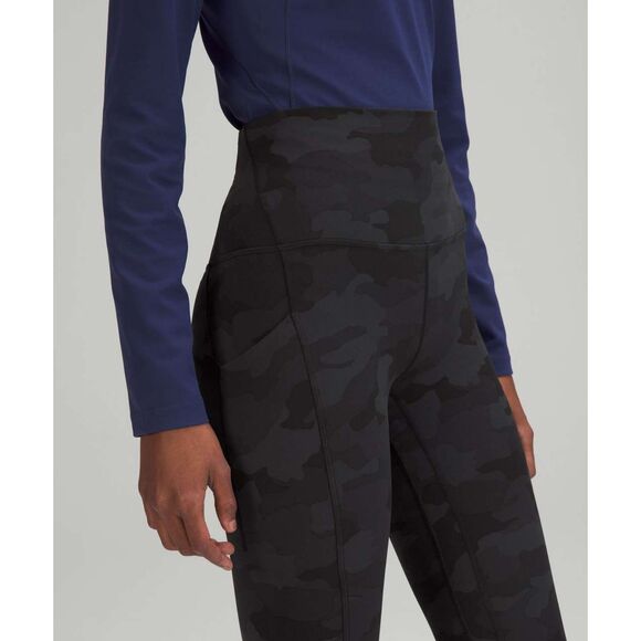 Lululemon Align High-Rise Pant 31" | Black Camo Nulu Leggings | Like New | Sz 2 - Picture 1 of 7